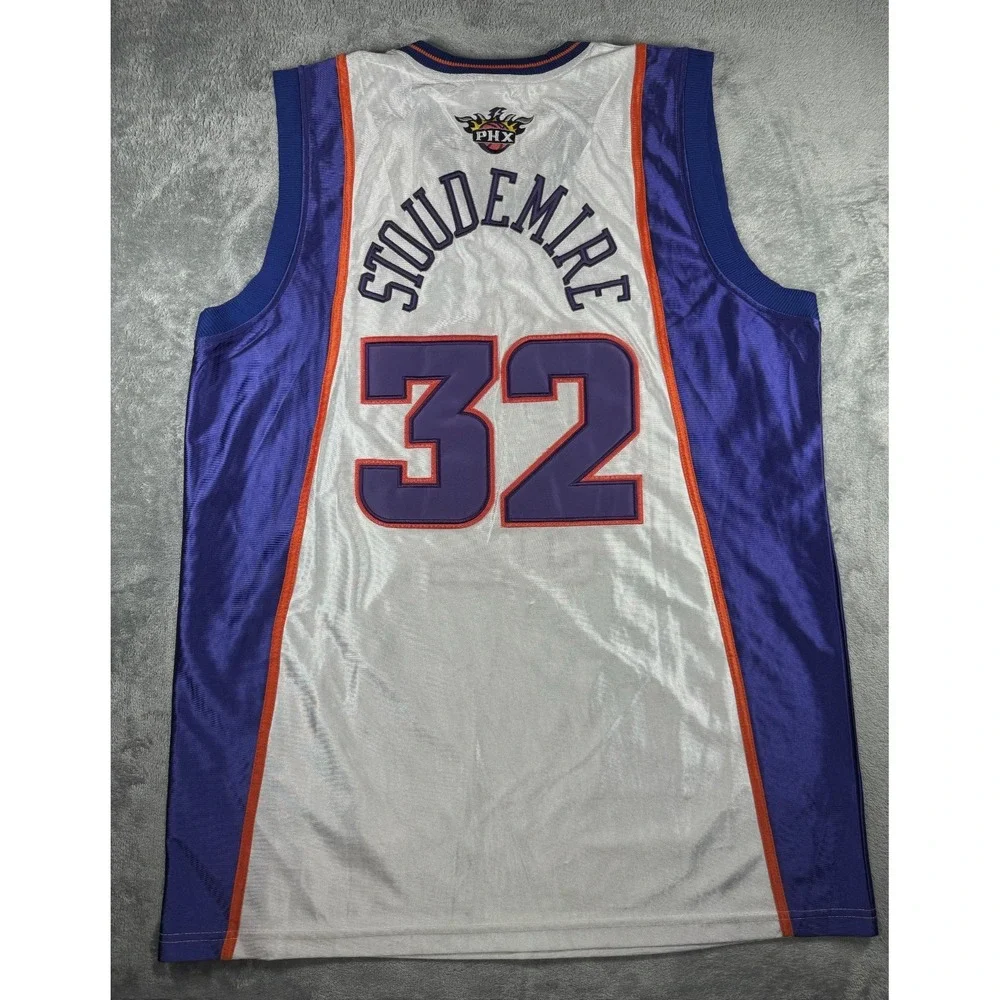 Phoenix Suns Amare Stoudemire #32 Champion Vintage NBA Jersey White Size 52